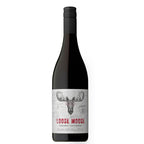 Wine bottle with 'Loose Moose' label on a white background