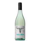 Wine bottle labeled 'The Loose Moose' on a white background