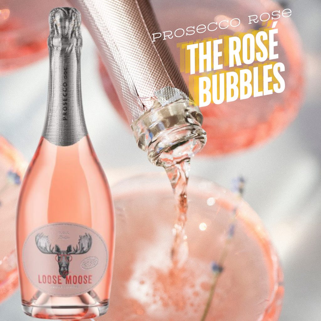 Italian Prosecco DOC Rosé playful visual