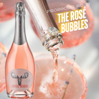Italian Prosecco DOC Rosé playful visual