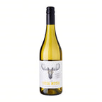A bottle of South Australia Chardonnay wine with a label that has 'LOSE MOOSE' written on it, indicating the brand or name of the winery.