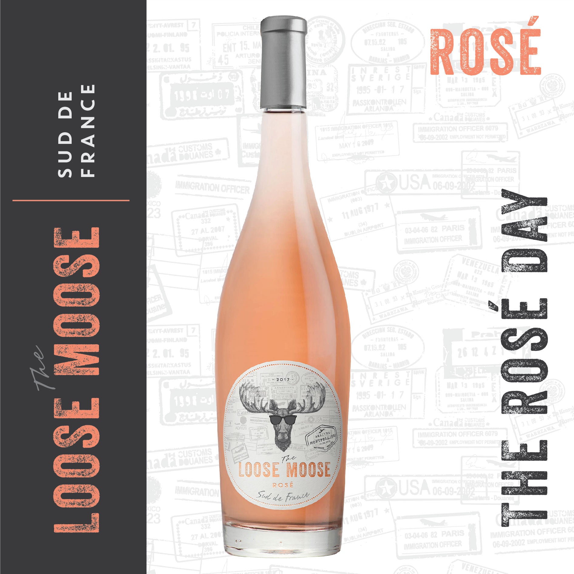 Sud de France Rose Wine visual